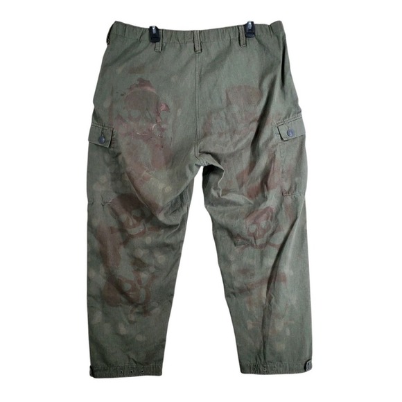 Vtg German European Mil-spec Cargo Pants Mens G 56 Buttonfly Skull Bones 38x28 - Picture 5 of 15